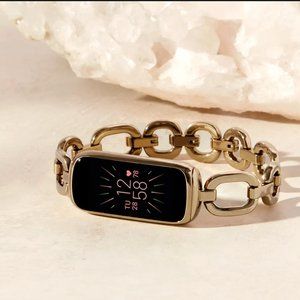 NEW gorjana for Fitbit Luxe Parker Link Gold Stainless Steel Bracelet